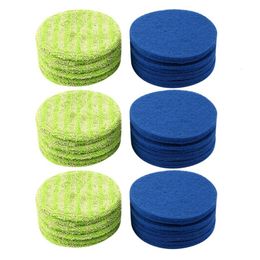 Hand Push Sweepers Replacement Pad For Cordless Electric Rotary Mop Sweeper Including 24 Microfiber Mats And Indoor Use Gaskets 230825