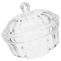 Dinnerware Sets Acrylic Fruit Bowl Clear Candy Holder Plastic Containers Large Plate Party Treats Jar Packing Jars Lid