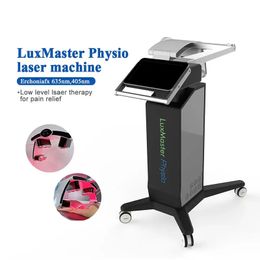 Low level diode laser Pain Relief 635nm 405nm Wavelength Cold Laser machine Low Back pain treatment Red Light LUX Master Physio Physiotherapy Equipment