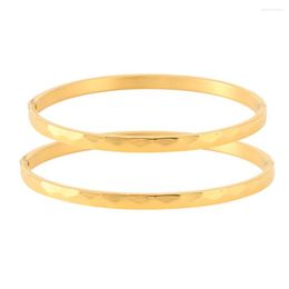 Bangle High Quality Women's Stainless Steel Bracelet With Exquisite Curved Pattern Three Colours Two Sizes 55And60mm Jewellery Gifts