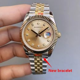 Men's Watch U1 New Small Head Grain Five Beads Stainless Steel Case ST9 Folding Buckle Sapphire Waterproof Diamond Datejust Watches 126333 Wristwatch 41MM luxury