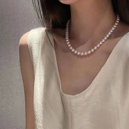 Jewellery Necklaces white Plated 925 Silver Graduated Luxury Brand Designers Letters Geometric Famous Women Round Crystal Rhinestone Gold YiLiYa C1