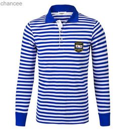 Russian Military CCCP Soviet Naval Fleet Flag Badge Sailor Striped Polo Shirts New 100% Cotton Long Sleeve Stripes Mens T-Shirt HKD230825