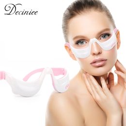 Face Care Devices Smart 3D Eye Massager Compress Electric Eyes Portable Vibration Massage Glasses Fatigue Anti Wrinkles Dark Circles 230825