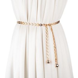 Waist Chain Belts Women Fashion Luxury Designer Belt Retro Silver Carved Hollow Out for Elegant Round Metal 230825