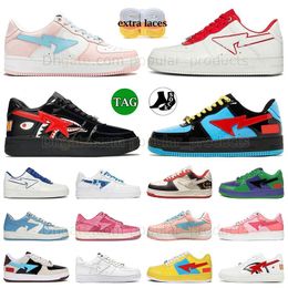 Wholesale Casual Shoes SK8 Shark Black Paste Pink White Red Mens Womens Sneaker ABC Camo White Blue Camo Combo Red Paste Green Walking Shoe Platform Shoe Jogging Shoes