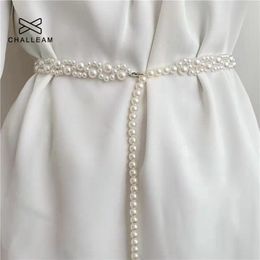 Waist Chain Belts Arrival Elegant Women Pearl Belt Female Girls Dress Crystal Strap Wedding 339 230825