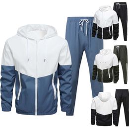 Men's Hoodies 2023 Casual Suit Fall Hooded Set Sport Youth Trend Handsome Fashion Brand Wear Sweatshirts Sweatpants