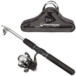 Fly Fishing Reels2 Spinning Reel Carbon Fibre Steel Telescopic Pole Rod Combo 230825