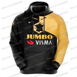 Men's Hoodies Sweatshirts Team Jumbo Visma Hoodie Men Autumn Sweatshirt France Tour Winter Hoodies Cycling Clothing Hoody Streetwear Coat Sportswear 230824