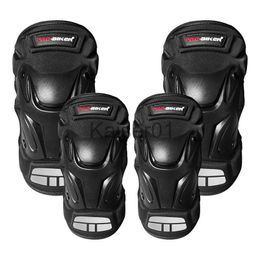 Elbow Knee Pads Pro BIKER Motocross Knee Protective Moto Bike Downhill Guard Pads Motorcycle Riding Knee pads Motorbike OFF Road Guards Kit x0825