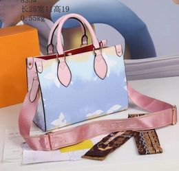 Colour Fashion Designer Bags Women Handbags Embossed Flower Monograms Womens Handbag Purse Tote Shoulder Female messenger bag