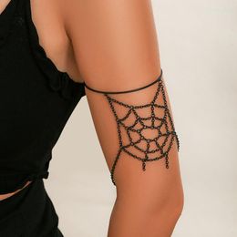 Bangle 2023 Fashion Gothic Spider Web Arm Chain Bangles For Women Halloween Personalised Jewellery Women/Girls