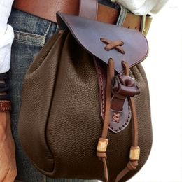 Waist Bags Portable Steampunk Drawstring Bag Casual And Trendy Belt For Men