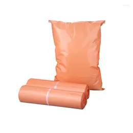 Gift Wrap 2023 Pink Orange Plastic Envelope Transport Bag Postal Storage Express Packaging