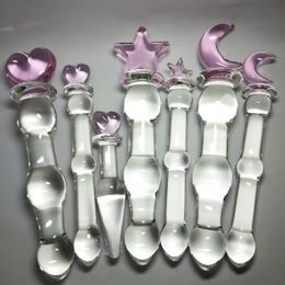 Briefs Panties High grade Crystal Glass Dildo Penis Beads Anal Plug Butt Sex Toys For Man Woman Couples Vaginal And Stimulation 230824