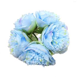 Decorative Flowers Artificial Outdoor Pot Fivehead Peony Letters Put A Bunch Of Home Wedding Props Studio Flower For Wall