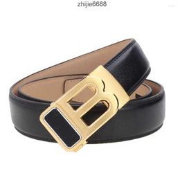 burrberrry Men Mens Strap Buckle Hombre Letter B Belts For Automatic Male Black Genuine Cummerbunds Cinturon Leather Belt 6E2W