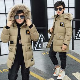 Down Coat 2021 New Winter Clothing Boys 4 Keep Warm 5 Children 9 Coat 8 Teens 10 to 15 years old Thicker Cotton Winter Jacket 30 Degrees x0825