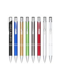 Ballpoint Pens Fashion Metal Ball Pen Custom Ballpoint Color Pens Add Advertise Promotional Gift Event Premium Personalized Giveaway 230825