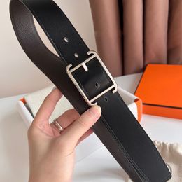 Designer mens belt genuine leather reversible high quality men waistband fashion needle buckle width 3.8cm size 100cm-125cm 7 colour with box Lychee pattern man belts