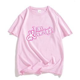 Men's T-Shirts I Am Kenough Barbenheimer Pink T-shirts 100% Cotton Tshirts Summer Loose Graphic T Shirts O-neck Clothes vintage Streetwear 230824