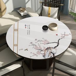 Table Cloth Round Tablecloth Leather Round Table Cushion Tabletop Household Zhuotu Table Cloth Round Cloth Serviette Table 40ADTX01 230824