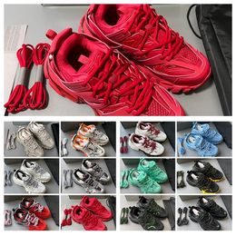 2023 New Top Designer Shoes Luxury Brand Men Women Track 3 3.0 Casual Shoes Sneakers Leather Sneakers Nylon Print Platform Shoes