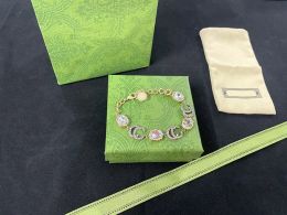 Designer Bracelet Designer Jewellery Vintage Double Letter flower Bracelet Fashion Luxury Brand Accessories Gifts For Lady Valentine's Day