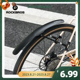 Bike Fender ROCKBROS Bicycle Mudguard Bike Fender PP Soft Plastic Mudguard Strong Toughness Road Suitable For Bicycle Protector Accessories 230825