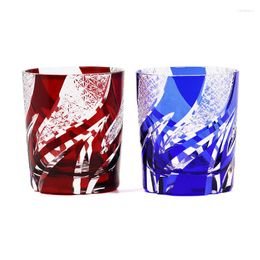 Wine Glasses Japanese Old Fashioned Rock Sake Cup Drinking Tumbler For Whiskey Beverage Bourbon