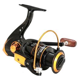 Fly Fishing Reels2 10007000 Series Reel Spinning Wheel Full Metal 52 1 13 Bearing Balls Coil 230825