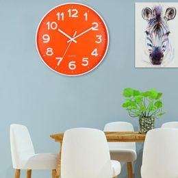 Wall Clocks Modern Clock Stylish Accurate 12-inch Non-ticking Quartz Timepieces For Easy Reading Silent Decorative