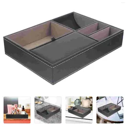 Jewelry Pouches Mens Watch Bedside Storage Box Ring Case Divider Earring Holder Flannel Man