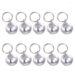 Dog Collars 10pcs Pet Bells For Collar Charm Puppy Pendant Accessories Cat Kitten (Silver