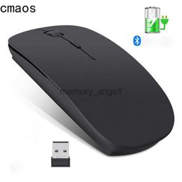 Wireless Mouse Computer Bluetooth Mouse Silent PC Mause Rechargeable Ergonomic Mouse 2.4Ghz USB Optical Mice For Laptop PC B HKD230825