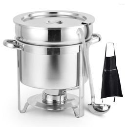 Dinnerware Sets 11 Qt Soup Chafer Station With Water Pan Contemporary Marmite Includes Fuel Holder