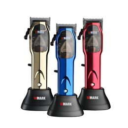 Electric Shavers WMARK NG9002 NG9001 High Speed Professional Hair Clipper Microchipped Magnetic Motor 9000RPM 9V With Charge Stand 230825