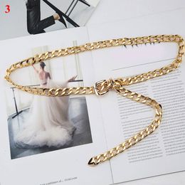 Waist Chain Belts Gold Silver Metal Women Belt Dress Jeans Cool Girls Lady Waistband Accessories Body Jewelry 230825