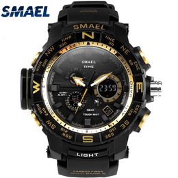 50ATM Waterproof SMAEL New Super Product For Young People Multi-functional Outdoor LED Watch Wristwatch Gifts Mode1531256L