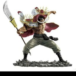 Novelty Games Anime One Piece Action Figures Toys White Beard Edward Newgate SHF Movable Collectible Model Decoration Gifts for Children Boy highest version.