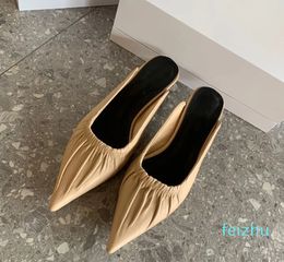 New Women's Small Heel Mueller Slipper Ladies' Loafer Fashion