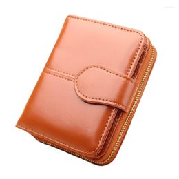 Wallets Faux Leather Wallet For Women 2023 Mini Small Coin Purse Vintage Brown Red Black Green Blue