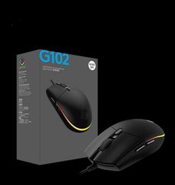 Office Wired Mouse Suitable For G102 Second-generation Mouse Internet Cafe RGB Gaming Mouse Business Wired Mouse Q230825