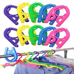 Hangers 10PCS Portable Folding Clothes Drying Rack For Travel Multifunctional HOOK