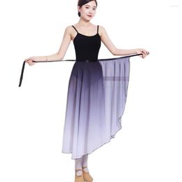 Stage Wear Gradient Colour Women Ballet Tutu Skirt Gauze Classical Dance Training Dress Art Examination Gymnastics