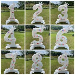 Other Event Party Supplies 32inch Anniversary Balloons Birthday Number Balloons Outdoor Baby Shower Decoration for Kids Adult Number Balloon Crown 230824