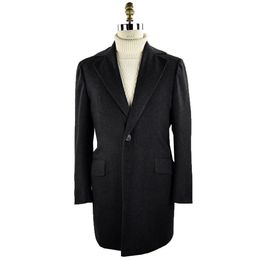 Mens Coats Autumn and Winter kiton Cashmere Black Business Casual Long Coat