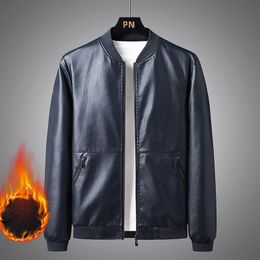 Men's Jackets Winter Jacket Men Brown Autumn and Coat Leather Korean Fashion Clothes Plus Size Fur 230824