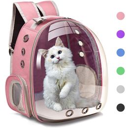 Houses Cat Carrier Bags Breathable Pet Carriers Small Dog Cat Backpack Travel Space Capsule Cage Pet Transport Bag Carrying for Cats